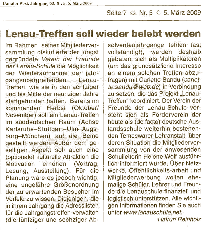 Artikel Banater Post